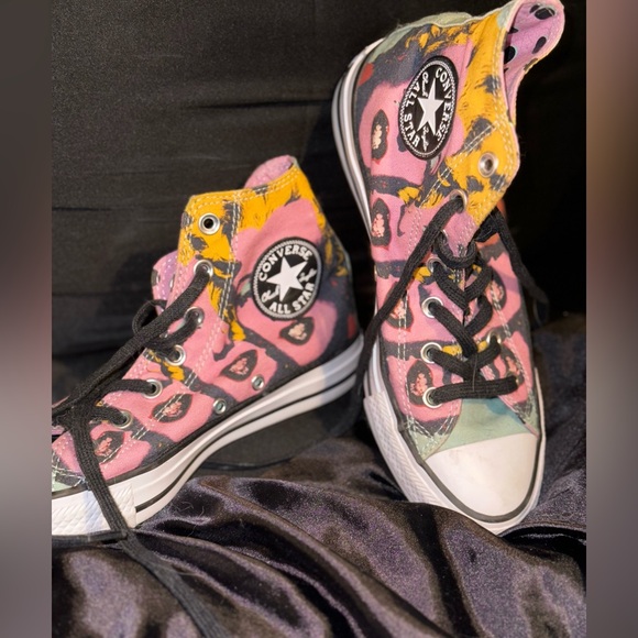 🦄 RARE 🦄 LIMITED EDITION Andy Warhol x Converse High Top Chucks🔥 - Picture 1 of 6